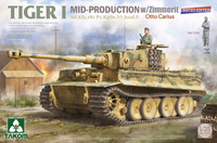 Tiger I Middle Production with Zimmerit & Otto Carius figuuri