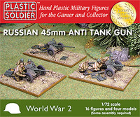 Soviet 45mm Anti-Tank Gun Set (4 guns 16 Figures)  1/72