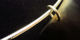 Terä -hirvenkynsikaulakoru hopeapannassa