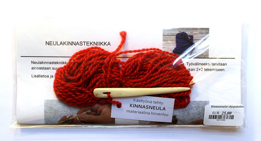 Kinnasneula hirvenluusta + ohjeet