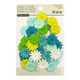 Recollections: Aqua Mixed Floral Embellishments