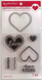 Valentine stamps & dies: Heart-setti