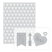 Recollections Dies & Embossing Folder: Love -setti