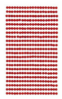 Adhensive Pearls : Red 4mm