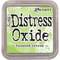 Distress Ink Oxide: Twisted Citron -mustetyyny