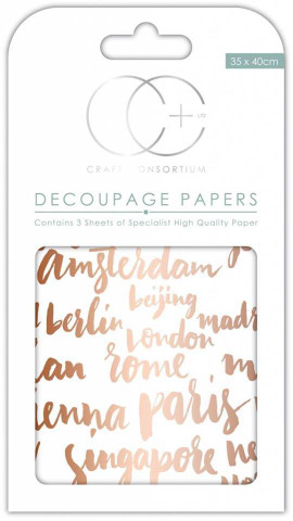 CC Decoupage Paper: Well Travelled