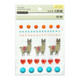 Novelty Bling Stickers: Llama