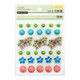 Novelty Bling Stickers: Flowers