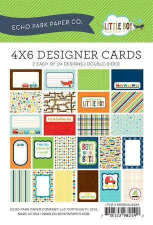 Memos 4x6 Journaling Cards : Little Boy