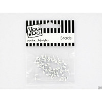 Pearly White 5mm Brads