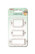 Kids Fun White Book Plates  -metallikoristeet