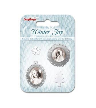 Winter Joy Decorative Brads