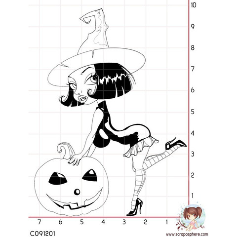 Halloween Witch 1  - leimasin