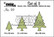 Set of 3 Dies: Christmas Trees 39