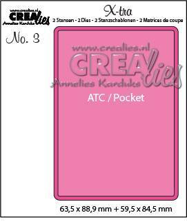 Crealies X-tra: ATC - stanssisetti