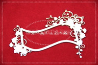 Floral Banner Frame - leikekuvioarkki