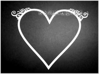 Heart Frame 10 cm - leikekuvio