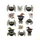 Halloween Puffy Stickers: Spiders