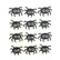 Halloween Glitter Stickers: Spiders