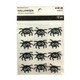 Halloween Glitter Stickers: Spiders