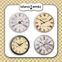 Flair Buttons: Vintage Clocks  -  koristeet