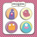 Flair Buttons: Monster Collection  -  koristeet