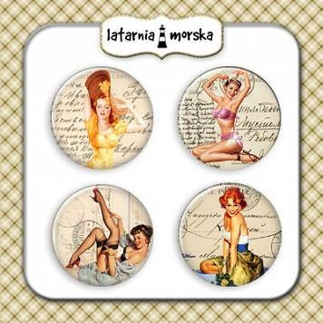 Flair Buttons: Pinup Girls 2  -  koristeet