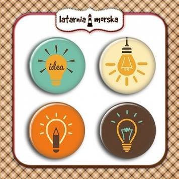 Flair Buttons: Lightbulbs  -  koristeet
