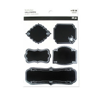 Halloween Stickers: Chalkboard Labels