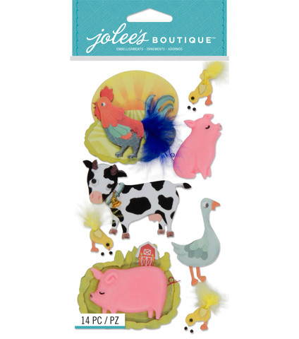 Jolee's Boutique 3D Stickers: Farm Animals