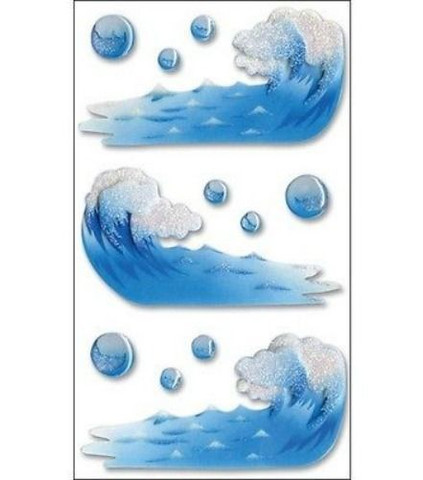 Jolee's Boutique 3D Stickers: Waves (vellum)