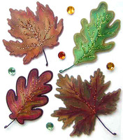 Jolee's Boutique 3D Dimensional Stickers: Vellum Leaves