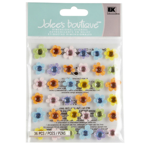Jolee's Boutique 3D Dimensional Stickers: Baby Gems Flowers