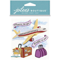 Jolee's Boutique 3D Dimensional Stickers: Airplane