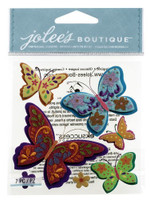 Jolee's Boutique 3D Dimensional Stickers: Colorful Butterflies