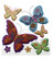 Jolee's Boutique 3D Dimensional Stickers: Colorful Butterflies