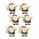 Christmas 3D Stickers: Santa