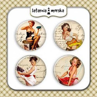 Flair Buttons: Pinup Girls 3  -  koristeet
