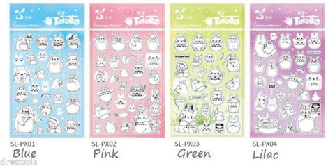 Totoro Puffy Stickers