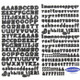 Alpha Stickers: Hand Drawn Black
