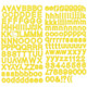 Alpha Stickers: Dot Yellow