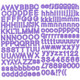 Alpha Stickers: Dot Purple
