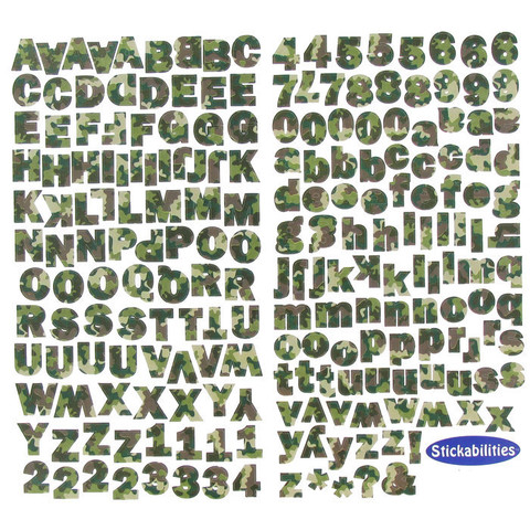Alpha Stickers: Franklin Camo