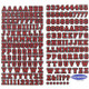 Alpha Stickers: Princetown Black & Red