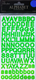 Alpha Stickers: Dot Lime Green