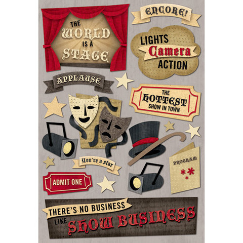Cardstock Stickers : Show Business