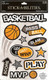 Stickabilities Cardstock Stickers: Basketball