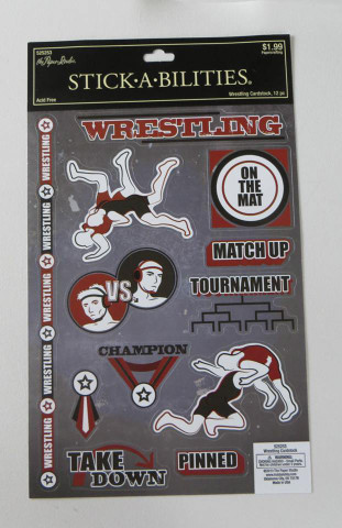 Stickabilities Cardstock Stickers: Wrestling