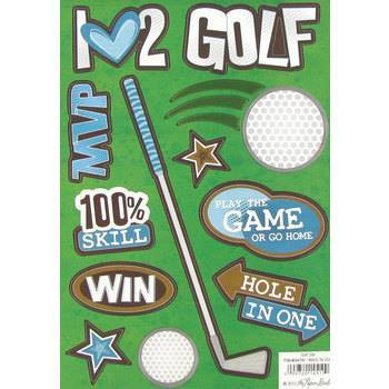 Stickabilities Cardstock Stickers: Golf