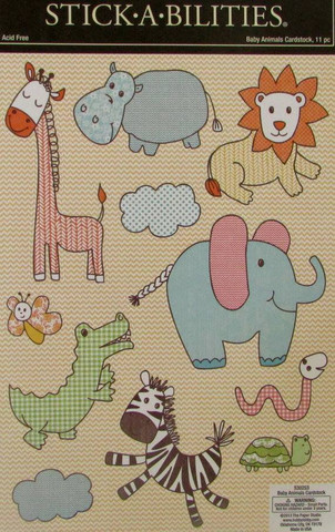 Stickabilities Cardstock Stickers: Baby Animals